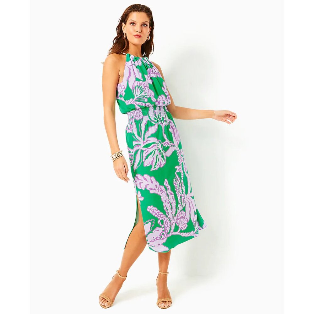 NWOT Lilly Pulitzer Gracelyn halter midi dress - Picture 12 of 16